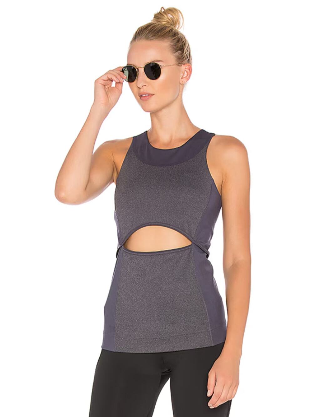 Adidas Stella Mccartney Yo Comfort Tank Top Gray BQ8845 Climalite Shirt Sz S